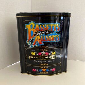 Vintage Bassett's Liquorice The Original Allsorts Advertisement Tin
